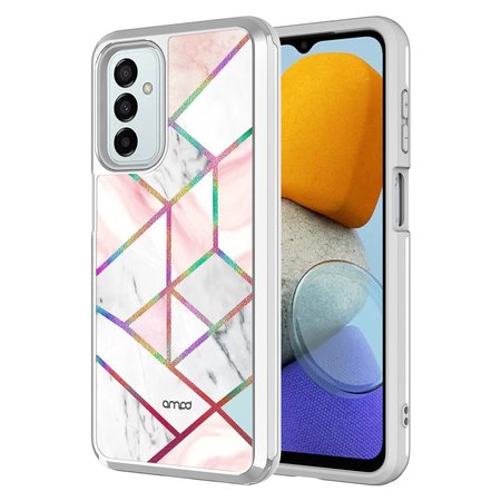AMPD Electrplate Dual Layer Case for Samsung Galaxy A23 / A23 5G Grey and Marble AA-A23-ELECTRO-MARBLE